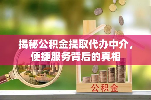 荣成揭秘公积金提取代办中介，便捷服务背后的真相
